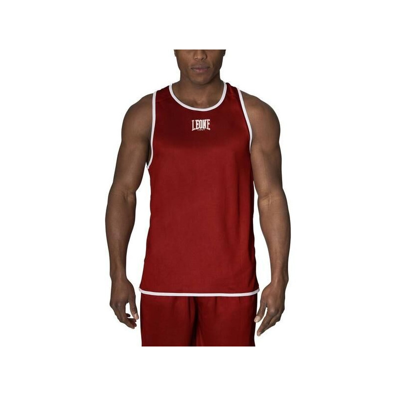 T-Shirt Leone1947 | Bleu/Rouge | Double Face Boxe