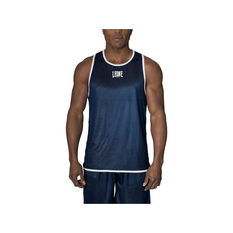 T-Shirt Leone1947 | Bleu/Rouge | Double Face Boxe