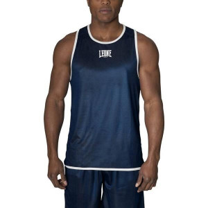 T-Shirt Leone1947 | Bleu/Rouge | Double Face Boxe