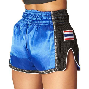 Short de Kick-Boxing Leone1947 | Bleu | AB754 Bangkok