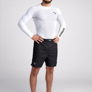 Rashguard manche longue Blanc- Rashguard Ippon Gear Essentiel