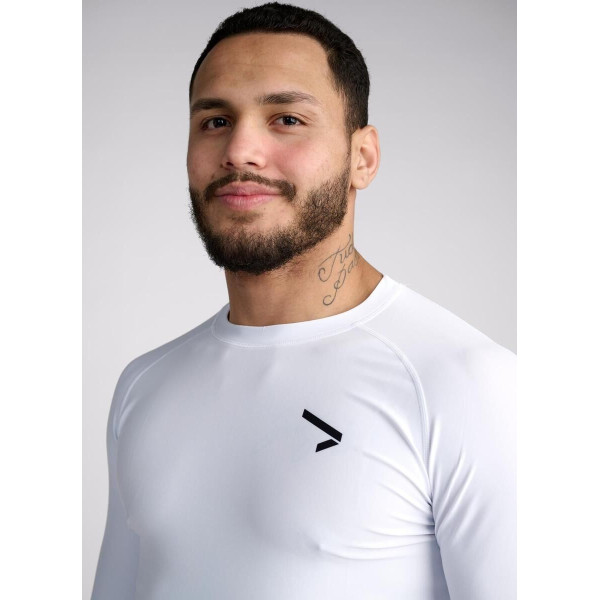 Rashguard manche longue Blanc- Rashguard Ippon Gear Essentiel