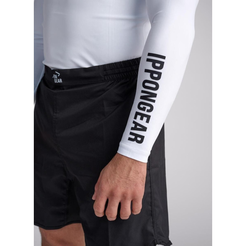 Rashguard manche longue Blanc- Rashguard Ippon Gear Essentiel