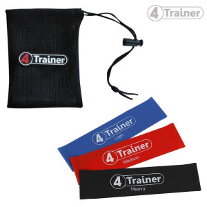 Mini Bandes Élastiques 4TRAINER | Bleu Rouge Noir | Flat Bands XL