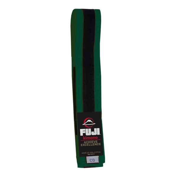 Ceinture JJB Fuji Sports | Verte/Noire | Enfant | IBJJF