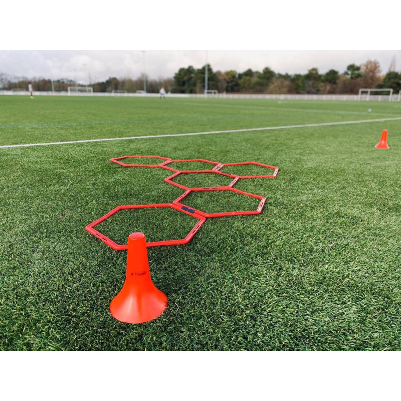 Échelle de Rythme Hexagonale 4TRAINER | PRO | Lot de 12 Cerceaux