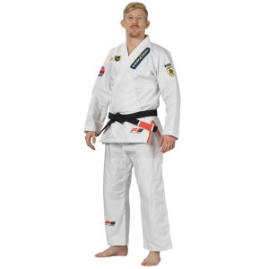 Kimono JJB FUJI Sports | Blanc/Rouge | Suparaito XTR 2.0 Edition