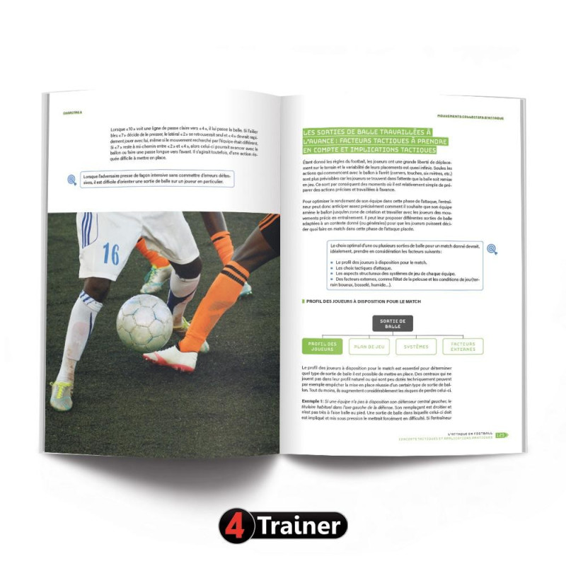 Livre L'Attaque en Football 4TRAINER | Concepts Tactiques Pedro NOGUEIRA