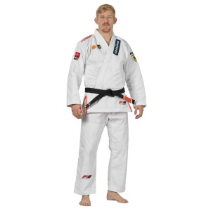 Kimono JJB FUJI Sports | Blanc/Rouge | Suparaito XTR 2.0 Edition