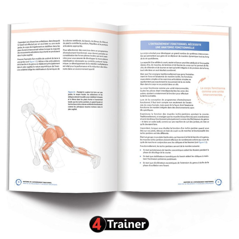 Livre Anatomie et Entraînement Fonctionnel 4TRAINER | Kevin Carr Mary Kate Feit