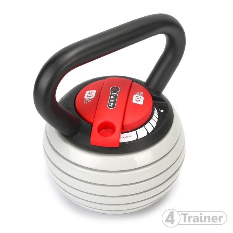 Kettlebell ajustable 4TRAINER | 4-18,5kg | Fonte