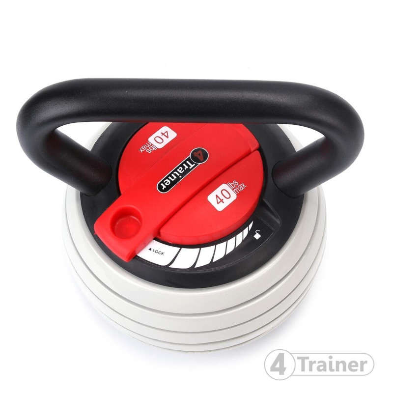 Kettlebell ajustable 4TRAINER | 4-18,5kg | Fonte