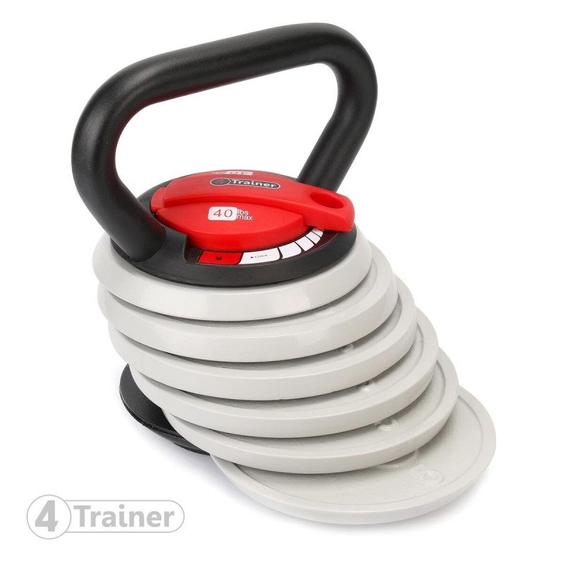 Kettlebell ajustable 4TRAINER | 4-18,5kg | Fonte