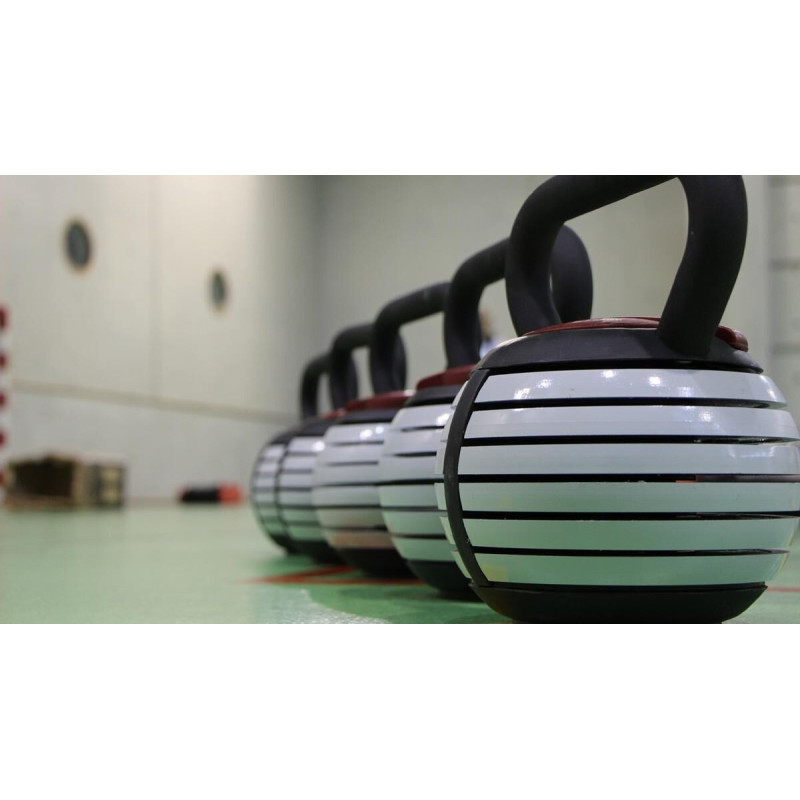 Kettlebell ajustable 4TRAINER | 4-18,5kg | Fonte