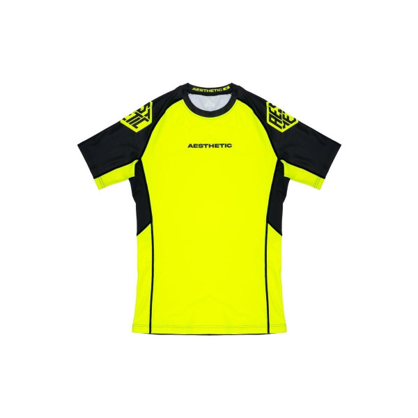 Rashguard - Aesthetic - Jaune et Noir - Fluro