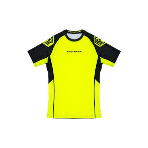 Rashguard - Aesthetic - Jaune et Noir - Fluro