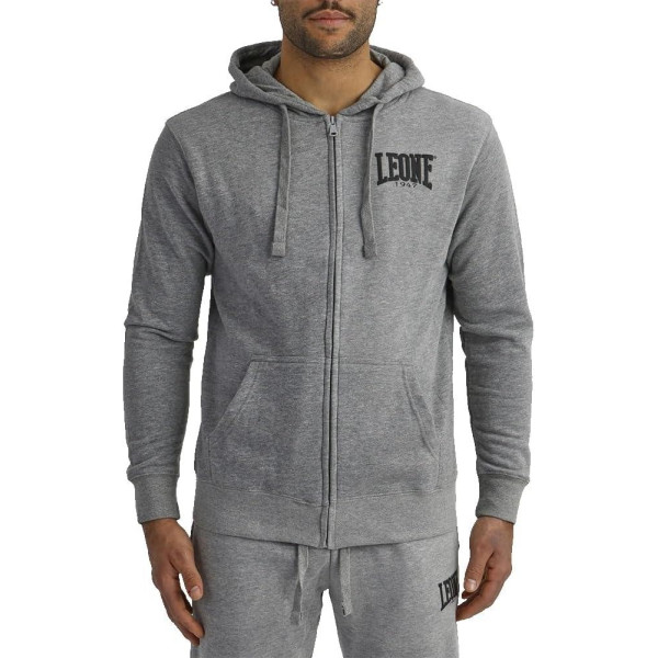 Sweat-shirt Leone1947 | Gris | Capuche Zippé