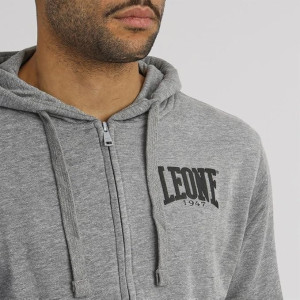 Sweat-shirt Leone1947 | Gris | Capuche Zippé