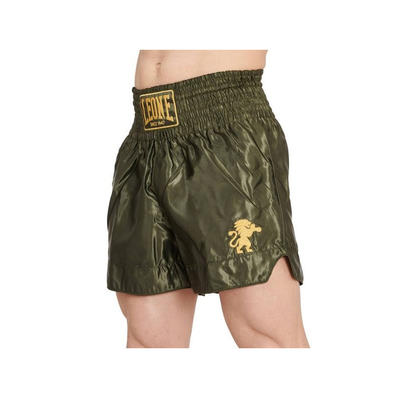 Short de Boxe Thai Leone1947 | Vert | Basic 2