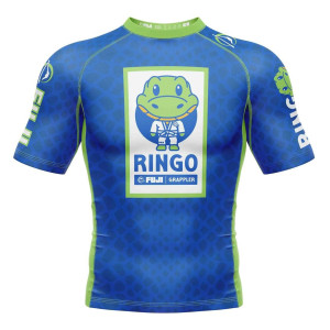Rashguard Fuji Sports | Bleu/Vert | Ringo