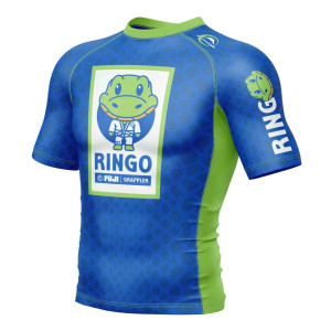 Rashguard Fuji Sports | Bleu/Vert | Ringo