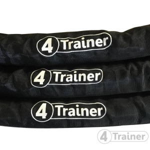 Corde Ondulatoire 4TRAINER | Battle Rope PRO 15m | Noir