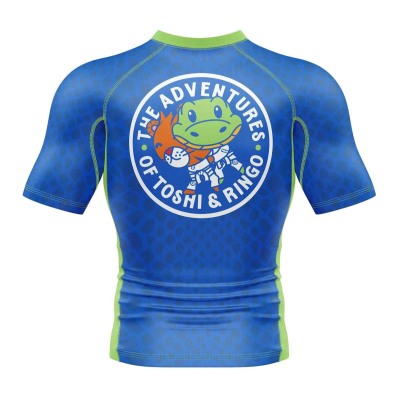 Rashguard Fuji Sports | Bleu/Vert | Ringo