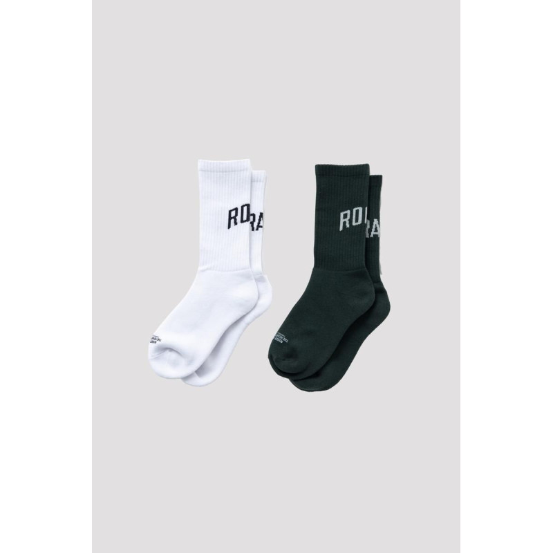 Chaussettes GentleArtApparel | Blanc et Vert | CARLOS
