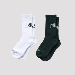 Chaussettes GentleArtApparel | Blanc et Vert | CARLOS