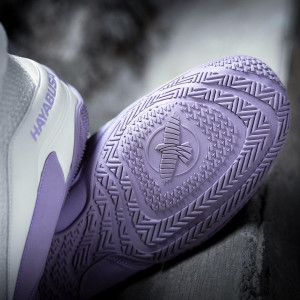 Chaussures de boxe Hayabusa | Blanc/Lavande | Hayabusa Talon