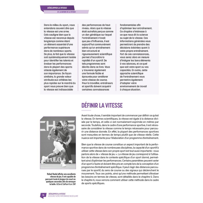 Livre Développer la Vitesse 4TRAINER | Guide Entraînement Performance Sportive