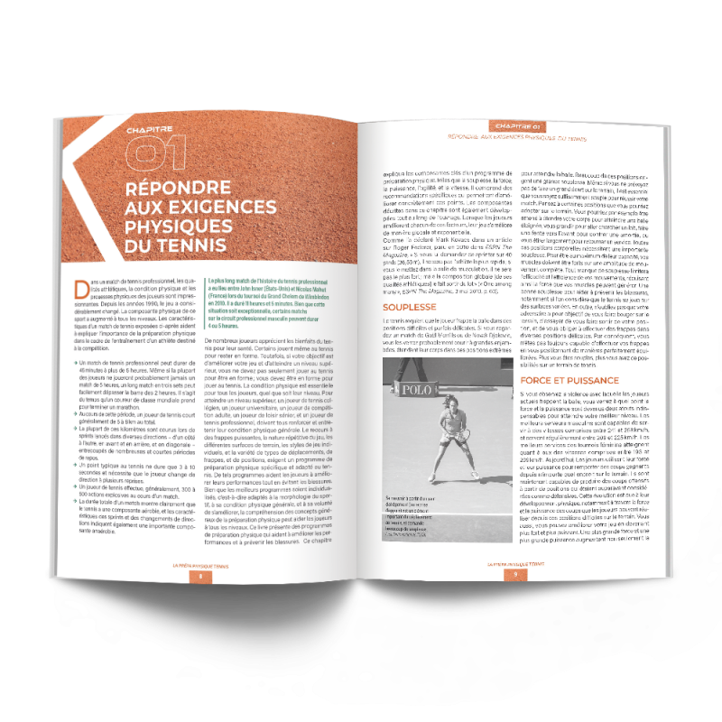 Livre La Prépa Physique Tennis 4TRAINER | Guide Entraînement Performance