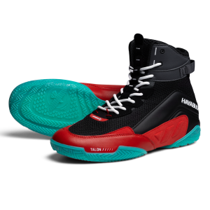 Chaussures de Boxe Hayabusa | Chaussures de Boxe Noir et Rouge | Hayabusa Talon