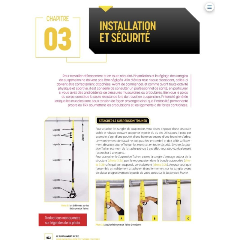 Guide Entraînement TRX 4TRAINER | Suspension Training | Méthode Officielle