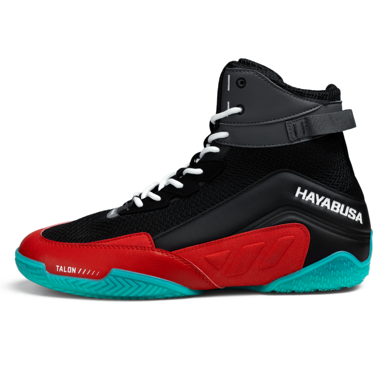 Chaussures de Boxe Hayabusa | Chaussures de Boxe Noir et Rouge | Hayabusa Talon
