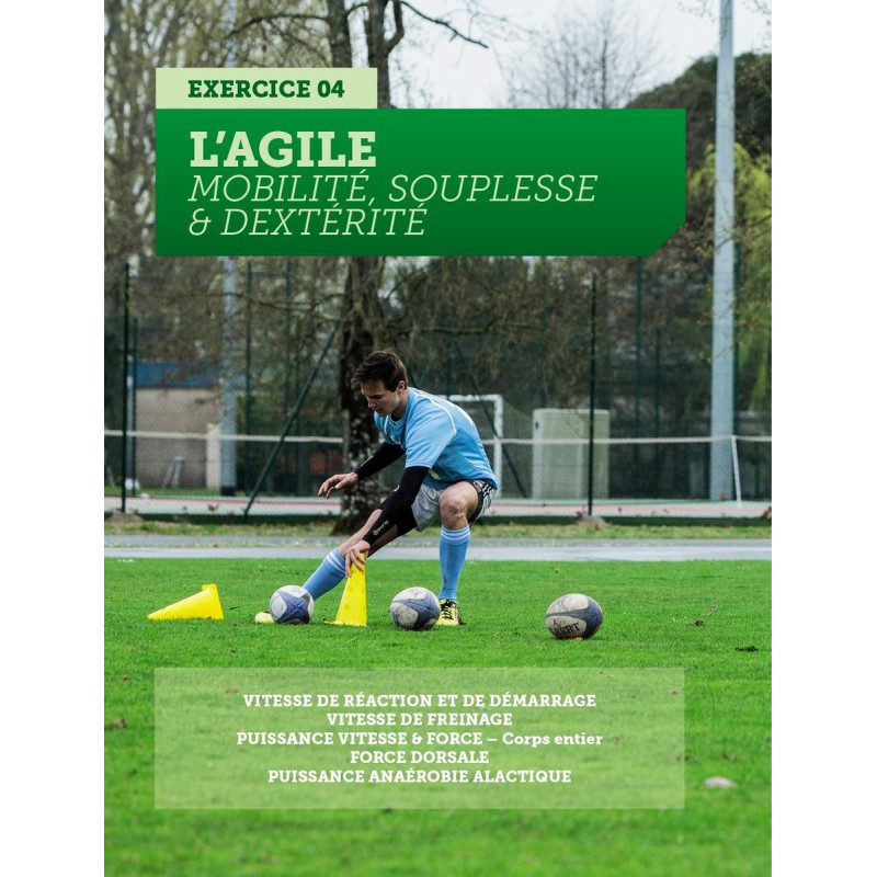 Livre Prépa Physique Rugby 4TRAINER | Développement Vitesse Norbert Krantz