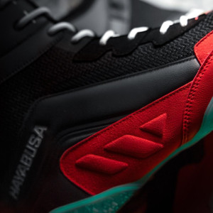 Chaussures de Boxe Hayabusa | Chaussures de Boxe Noir et Rouge | Hayabusa Talon