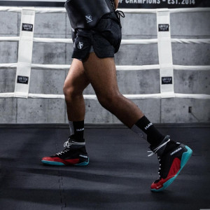 Chaussures de Boxe Hayabusa | Chaussures de Boxe Noir et Rouge | Hayabusa Talon