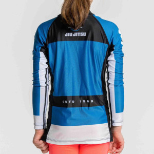Rashguard Fuji Sports | Bleu | Kids Jiu Jitsu Script Flex Lite