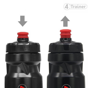 Bidon Sport 4TRAINER | Noir Rouge | BL4CK | 650ml