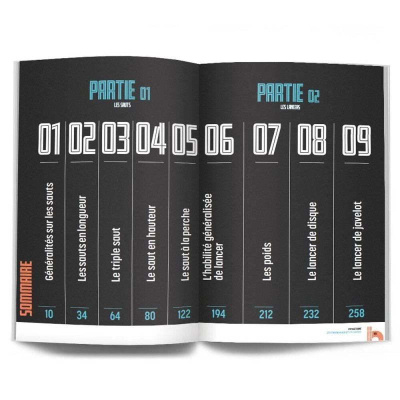 Livre Athlétisme Vol.2 Sauts et Lancers 4TRAINER | Guide Technique Performance