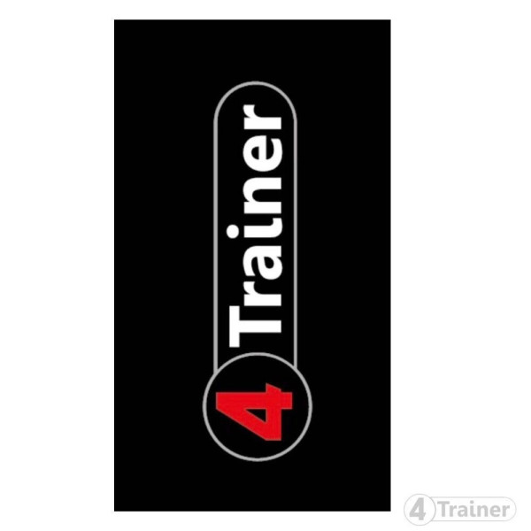 Serviette de Plage 4TRAINER | Noir et Rouge | Logo