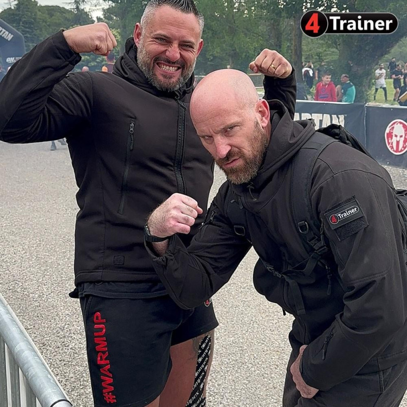 Parka Technique 4TRAINER | Noir | Imperméable Coupe-Vent