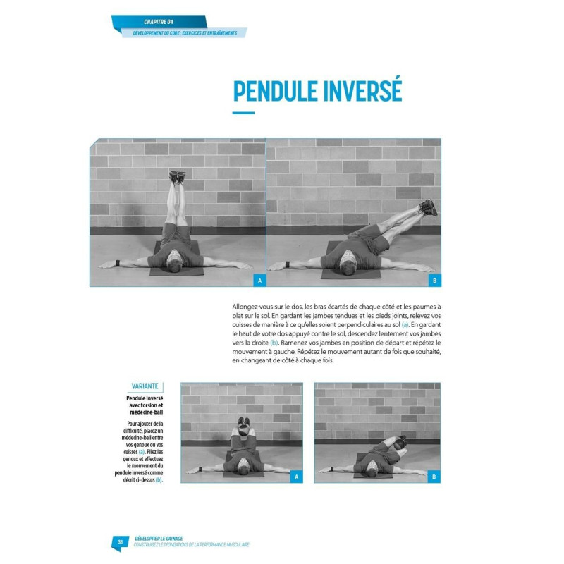 Livre Développer le gainage 4TRAINER | Jeffrey M. Willardson | Préparation Physique Core