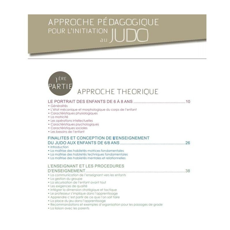 Livre Le Judo des 6-8 ans 4TRAINER | Cahiers Pédagogiques FFJDA | Manuel Officiel