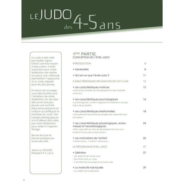 Livre Le Judo des 4-5 ans 4TRAINER | Éveil-Judo | Méthode Pédagogique FFJDA