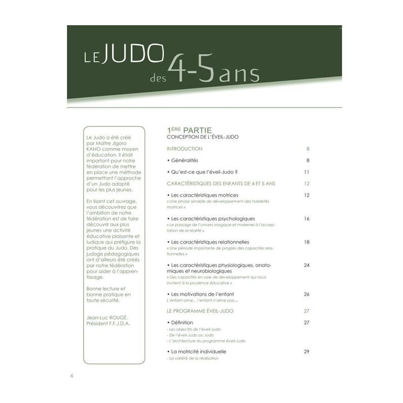 Livre Le Judo des 4-5 ans 4TRAINER | Éveil-Judo | Méthode Pédagogique FFJDA