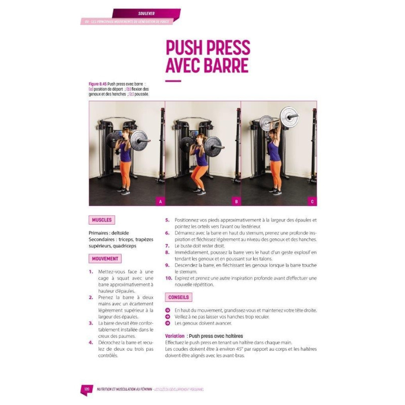 Livre Musculation et Nutrition au féminin 4TRAINER | Guide Fitness Femme Sohee Lee