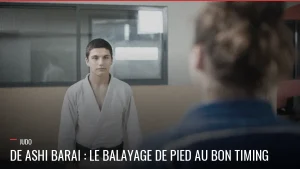 Balayage de pied au Judo, de ashi barai