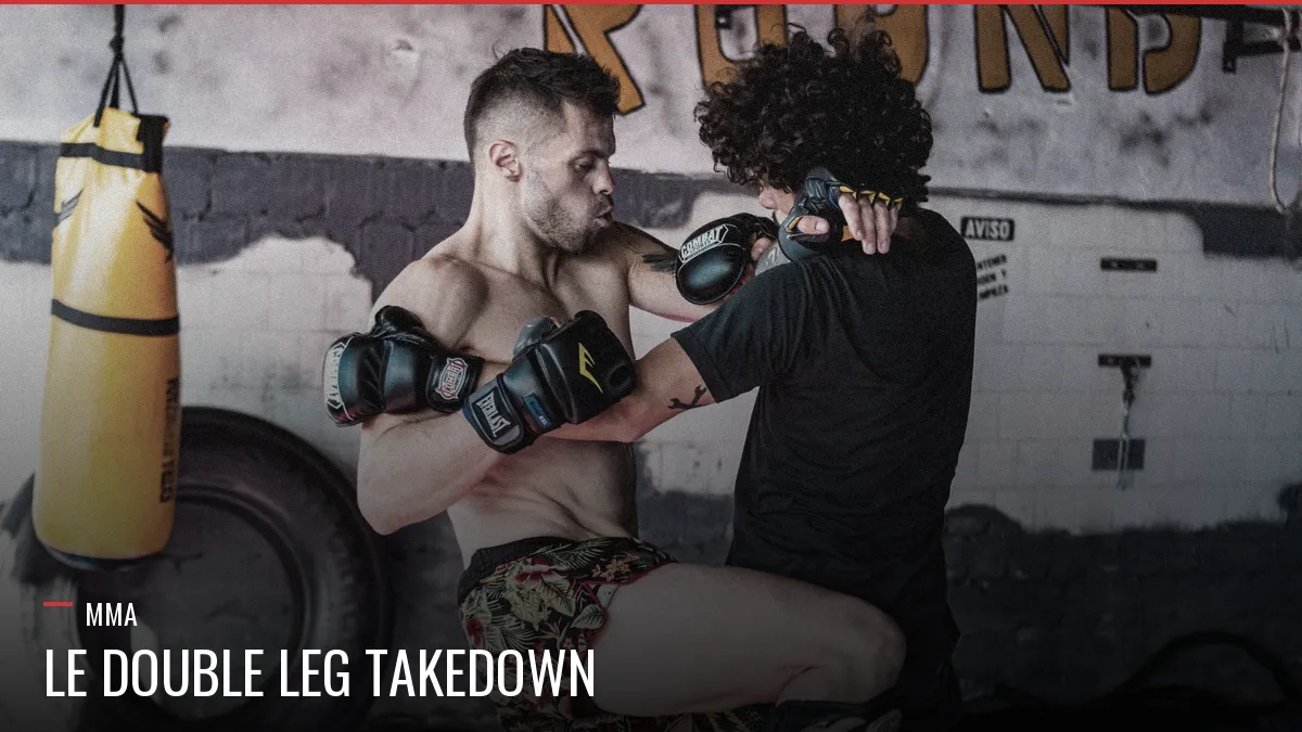 Double leg takedown en MMA